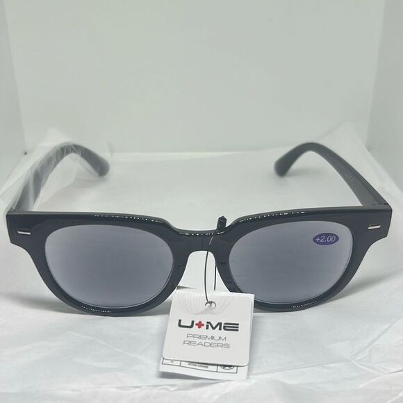 U+ME Unisex Sun Reader Glasses +2.00 with UV Protection – Premium Readers - Picture 3 of 3